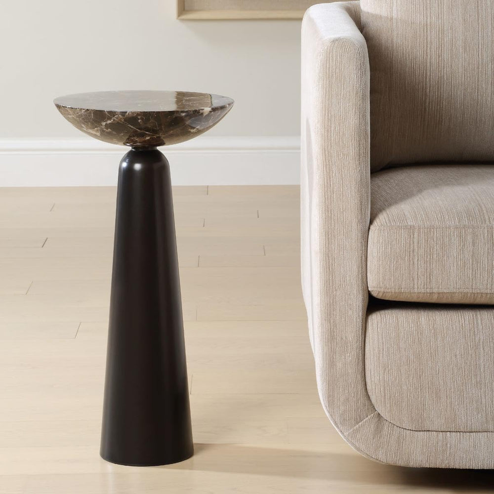 Bronze & Marble Accent Table by Uttermost