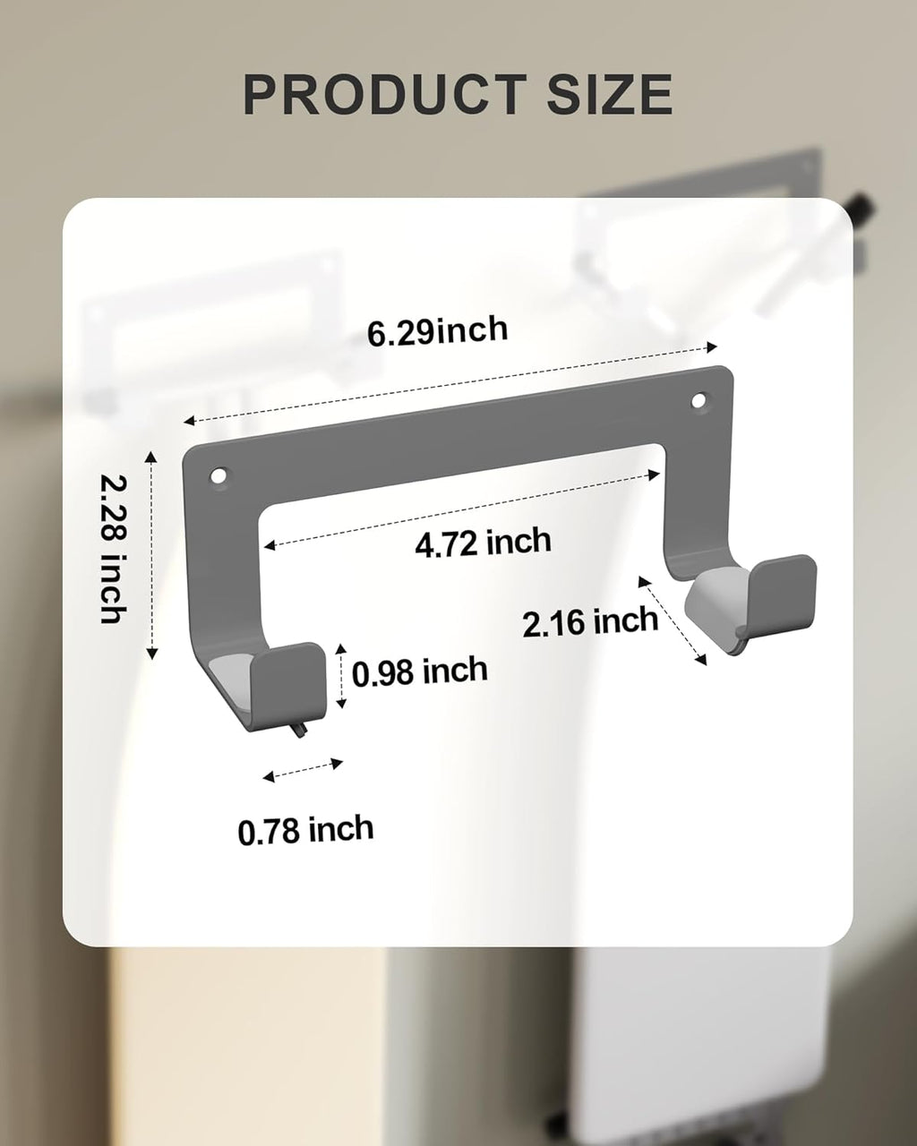 Ironing Board Hanger Wall Mount Stainless Steel, Y T Leg Ironing Board Holder Wall Mount for Laundry Room, Iron Board Hooks for Wall Heavy Duty Grey