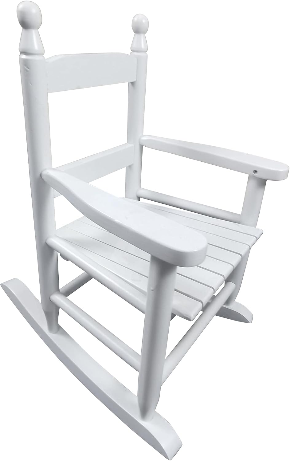 Kids Rocking Chair, Toddler Rocking Chair, Children’s Rocking Chair Porch Rocker Chair with Classic Rocker and Hardwood Construction, for Nursery, Indoor, Outdoor, Living Rooms, Bedrooms (White)