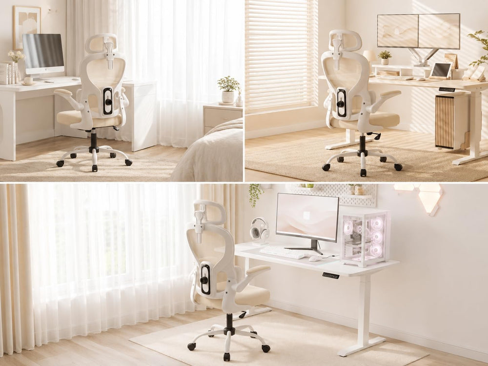 Ergonomic Office Chair with Adjustable Headrest & Lumbar Support, High Ba...