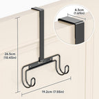 Ironing Board Holder Wall Mount, Over The Door Ironing Board Holder, Over The Door Or Wall Mount Ironing Board Hanger for Y & T Leg Iron Boards (Black)