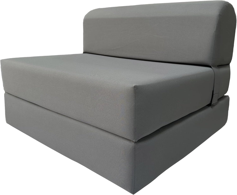 D&D Futon Furniture Sleeper Chair Folding Bed, Studio Sofa Guest Folded M...