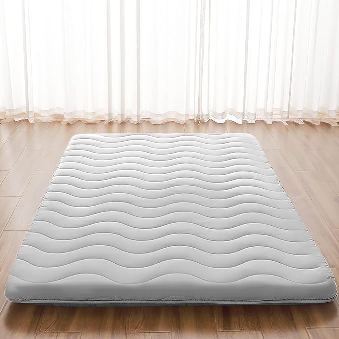 Japanese Floor Mattress, 100% High Density Comfortable Foam, 3.5" Thicken Foldable Mattress Tatami Mat Sleeping Pad, Ideal for Comfort and Support, Kids Floor Lounger Pillow Bed Sofa (Full）