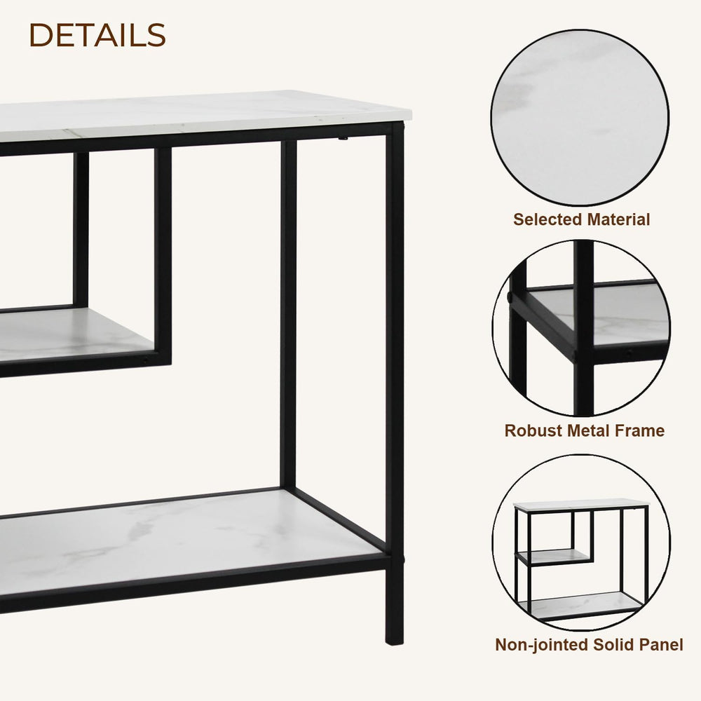 AT-VALY 3-Tier End Table,Nightstand for Living Room, Bedroom, Office, Bathroo...