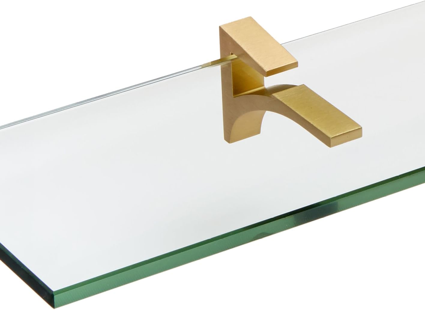 Spancraft Glass C-6x18-Brushed Bronze Cardinal Glass Shelf, Brushed Bronze, 6" x 18"