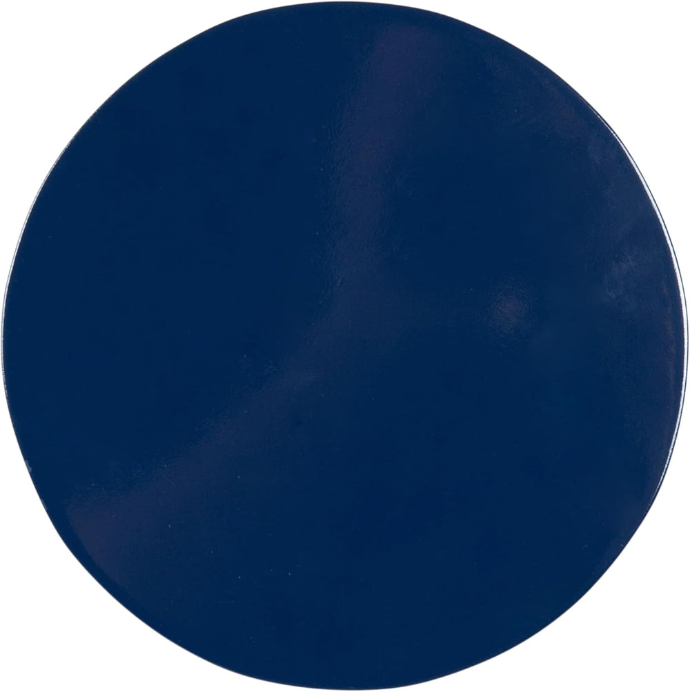 Kate and Laurel Dahl Modern Wooden Round Drink Table, 8 x 8 x 23, Navy Blue, ...