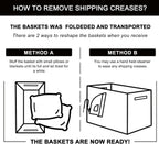 OIAHOMY Storage Basket, Woven Baskets for Storage, Cotton Rope Basket for toys,Towel Baskets for Bathroom - Pack of 3, Gradient Yellow