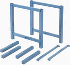 Global Industrial Mobile Lab Workbench, Plastic Laminate Square Edge, 60" W x 30" D, Blue