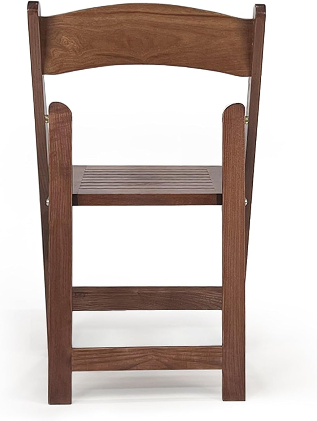 Wood Folding Chairs with Slatted Wooden Seats, Stackable Commercial Seats for Indoor & Outdoor Events, Party, Dining, Set of 2, Slatted Fruitwood