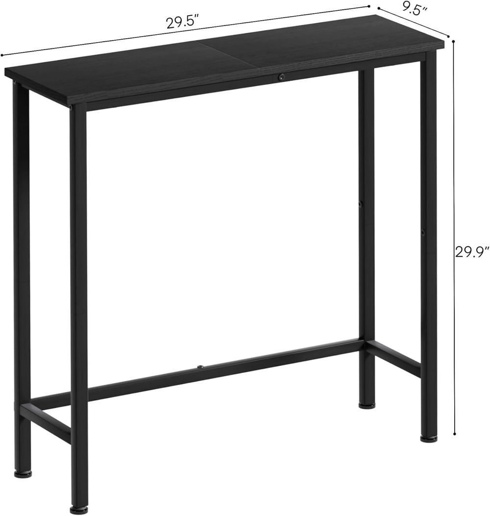 Narrow Console Table, 29.5" Small Entryway Table, Thin Hallway Tables, S...