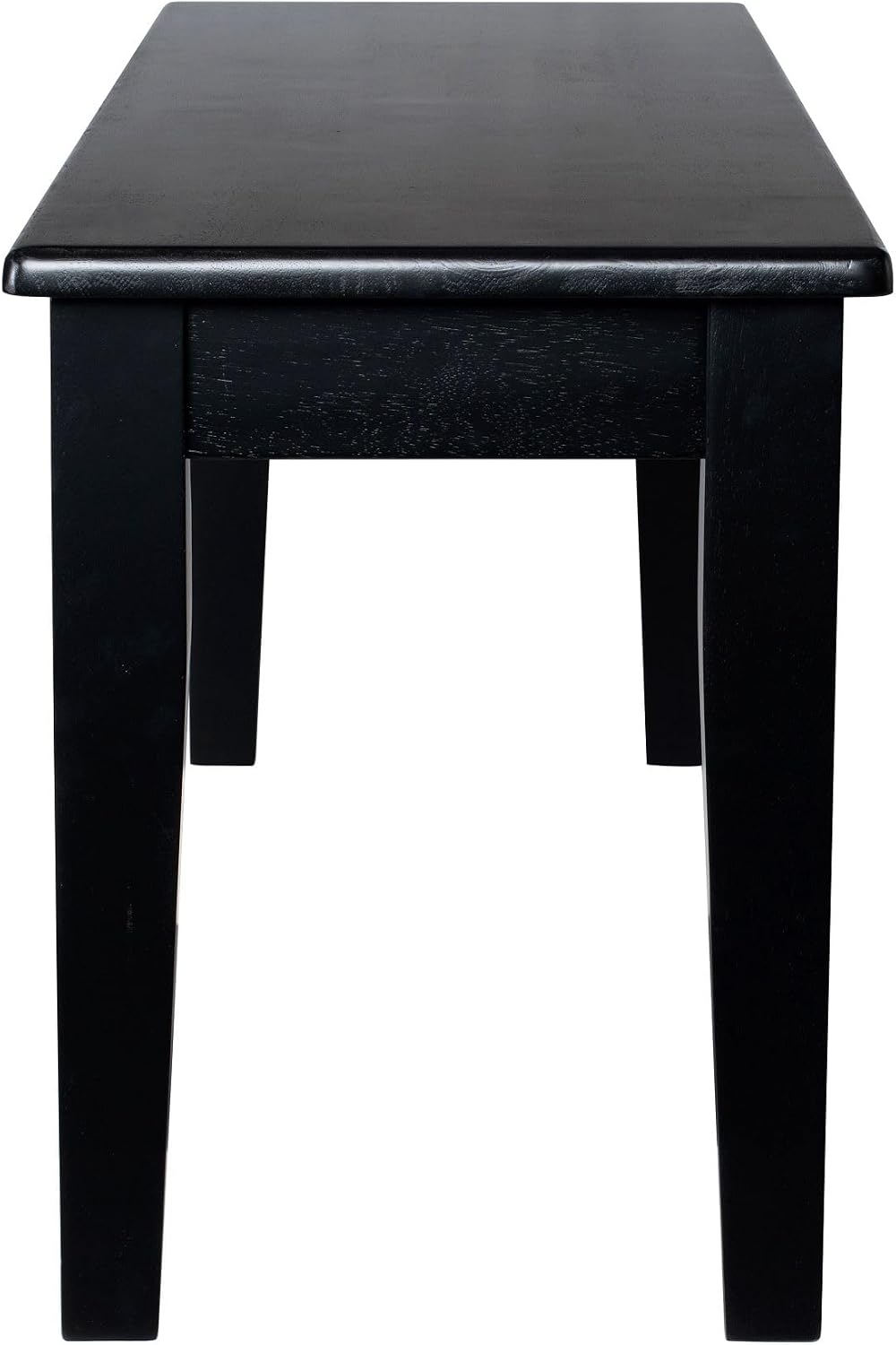 Boraam Shaker Backless Wood Bench - Black Finish