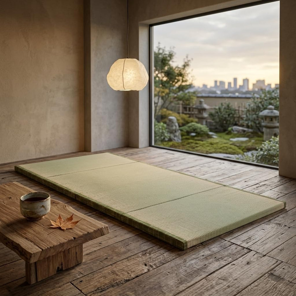 MustMat Tatami Mat Foldable Japanese Floor Mattress 35.4"x78.7"x1.2...