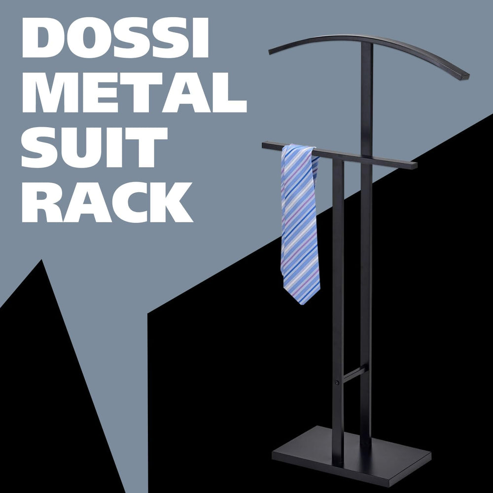 Kings Brand Furniture Dossi Modern Metal Suit Valet Stand, Clothes Rack Organ...
