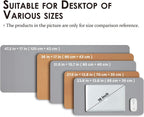 Large Cork Desk Mat - 47.2"x 17" Desk Pad for Office and Home - Ideal for Large Mouse Pad and Desk Mats on Top of Desks(Gray)