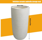 Indoor Large-Capacity Standing Umbrellas Bucket Commercial Ceramics Umbrella Holder Heavy Duty Modern Indoor Entryway Umbrellas Organizer
