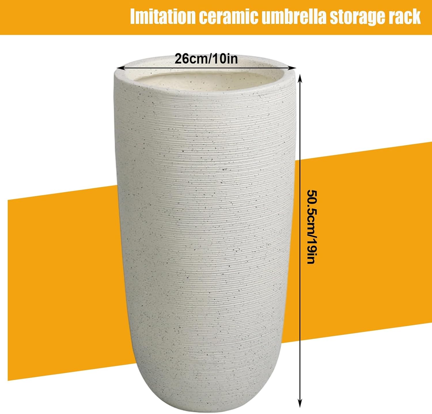 Indoor Large-Capacity Standing Umbrellas Bucket Commercial Ceramics Umbrella Holder Heavy Duty Modern Indoor Entryway Umbrellas Organizer