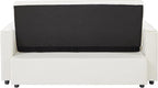 ERYE 64" W Full Size 3 in 1 Convertible Sleeper Sofabed W/Cupholders and USB Ports, Modern Velvet Upholstered Loveseat Sofa with Pull Out Sleep Couch Bed and Reclining Backrest for Home Apartment RV