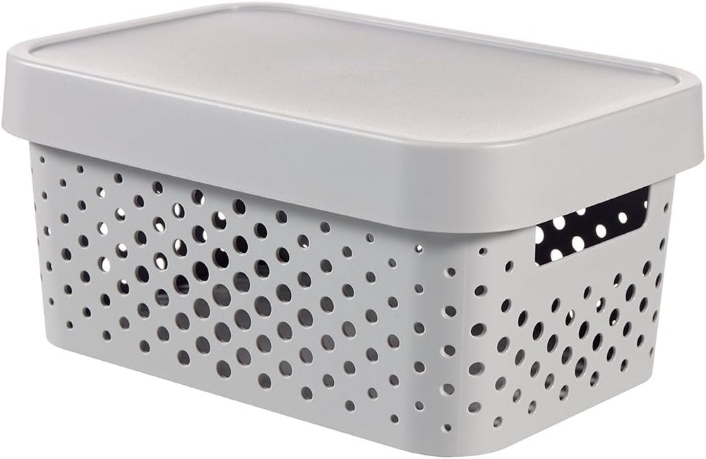 Curver 04760-099-00 Infinity Storage Box Infinity Gepunktet 10,55x7,32x4,88in...