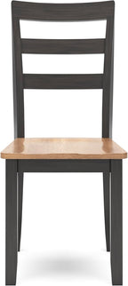 Signature Design by Ashley Gesthaven Solid Wood Frame Dining Chair, Set of 2, Natural/Brown