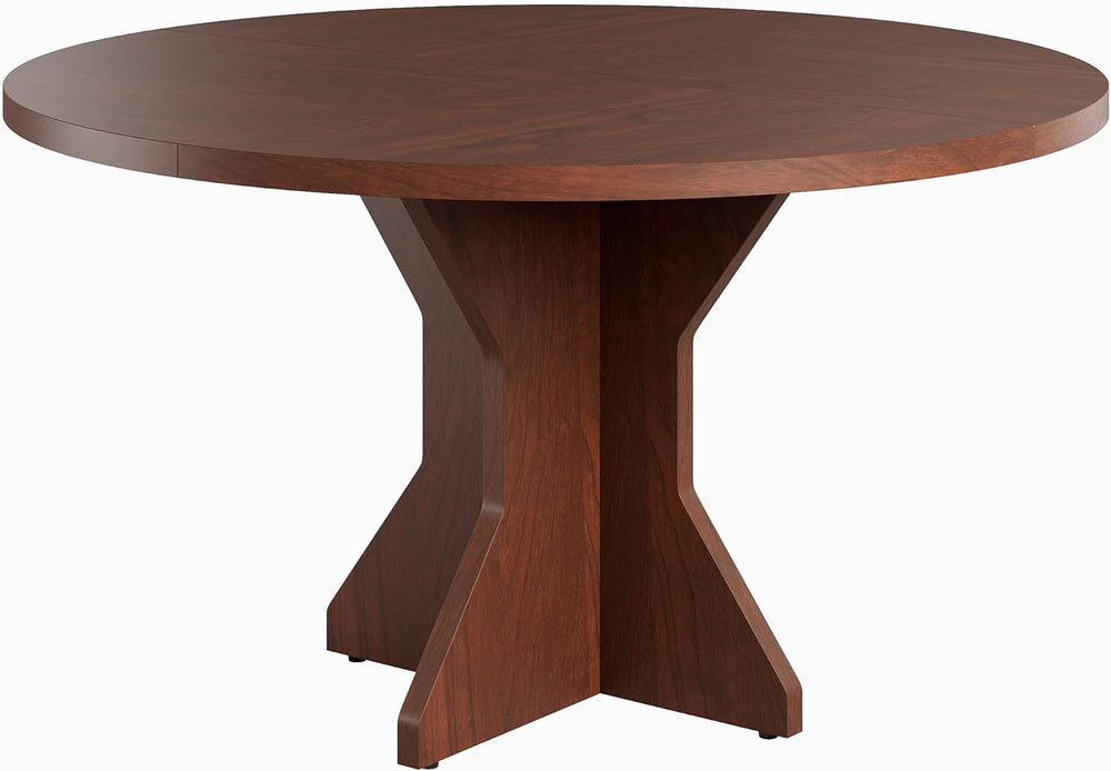 IDEALHOUSE Round Dining Table, 47" Kitchen Table for 4-6 People, Circle ...