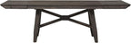 LIBERTY FURNITURE INDUSTRIES, INC. Double Bridge Optional 6 Piece Trestle Table Set