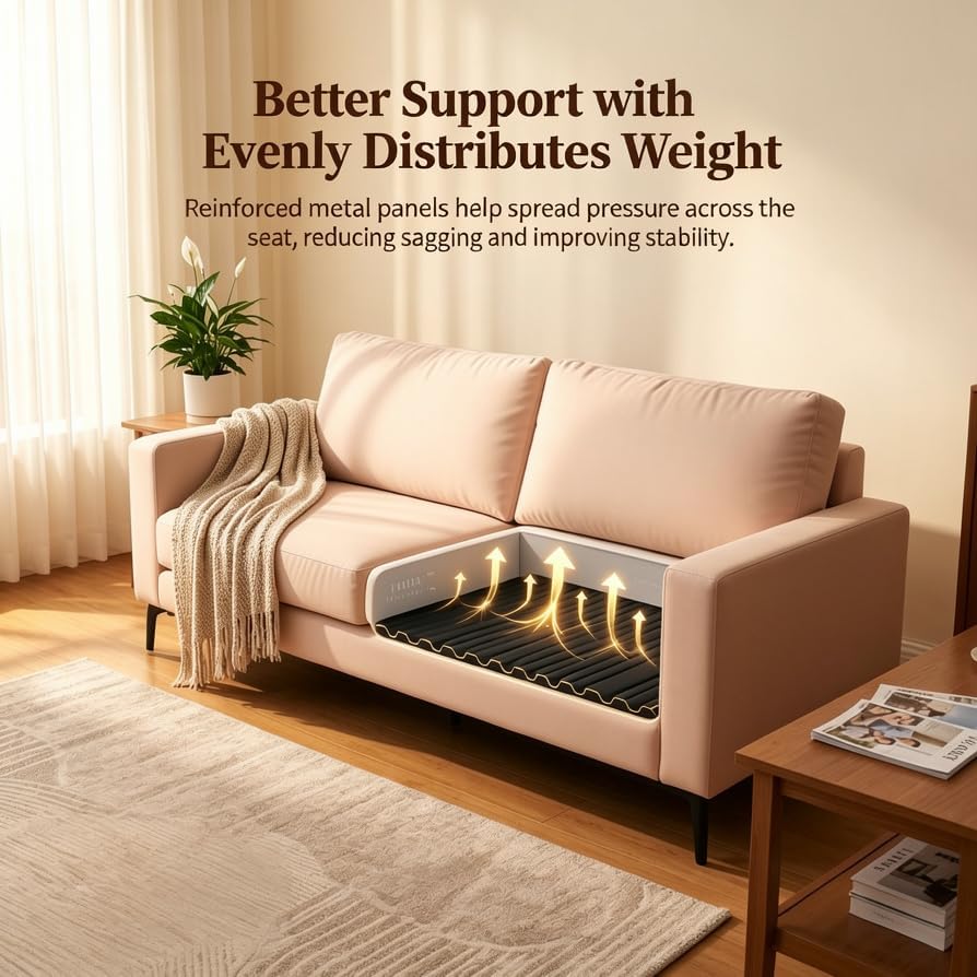 Iron Couch Cushion Support Board-21.5x70" Ultra-Thin Heavy-Duty Steel | ...