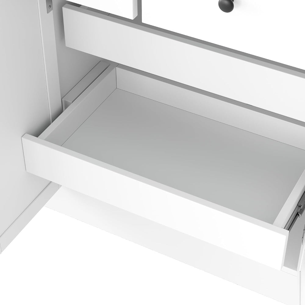 SOFTSEA 75" Tall Kitchen Pantry with 4 Drawers, Kitchen Storage Cabinet ...