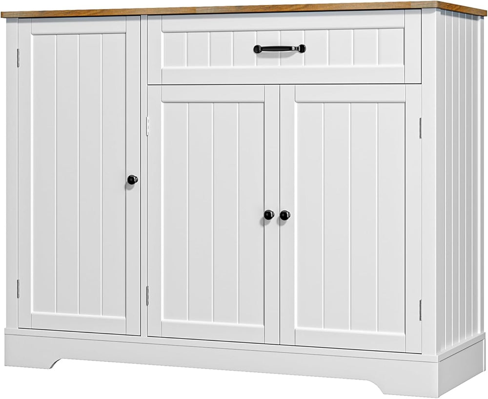 Kitchen Coffee Bar Cabinet with Storage, Sideboard Buffet with Drawers, Shelv...