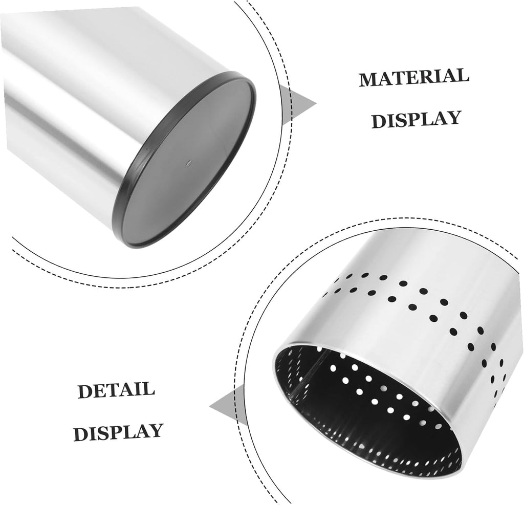 MAGICLULU Stainless Steel Umbrella Organizer for Home Hotel and Office Leakproof Long Handle Holder Storage Bucket for Umbrellas Stylish Decor for Entryway and Dining Spaces