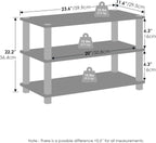 Furinno Turn-S-Tube Storage Shelves Set of 2, 3-Tier Stackable Standing Shelf, Open Corner Shelf, for Organization and Storage, Living Room, Garage, Home Office, Cherry Oak