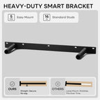Homeforia 24inch Oak Floating Shelf for Wall, High End Solid Real Wood 24 inches Long Floating Shelves for Bathroom, Honey Oak Wooden Floating Shelves, Heavy Duty Bracket, 24 X 6.5 X 1.75 in, Set of 3