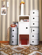 Kartell Componibili Closure Top Drawers by Anna Castelli Ferrieri, Pack of 1, Matte White