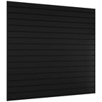 Slatwall Panel 4 FT x 4 FT, Interlocking Slat Wall Paneling, Wall Mounted PVC Wallpanel, Suitable for Garage Storage and Organizer, Slatwall Board, Shelves - Black