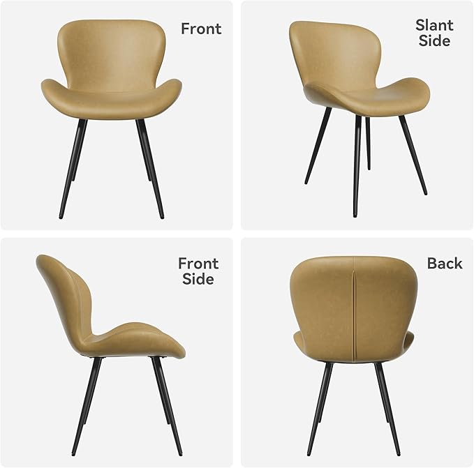 Nalupatio Dining Chairs Set of 4, Modern Dining Room Chairs Comfy Backrest Th...