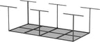YOHKOH 4x8 Ft Overhead Garage Storage Rack, Adjustable Height, Heavy-Duty Garage Ceiling Storage Racks, 700lbs, Black, 4-Panel System