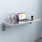 Wall Mounted Folding Table,304 Stainless Steel Wall Folding Desk,Floating Table for Wall,Laundry Room Folding Table,Home Bars and Dining Establishments(100x40cm /39.4"x15.7")