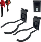 Adjustable Slatwall Hooks, Lockable Slatwall Weedeater & String Trimmer Hanger, Power Tool Hanger for Slatwall Accessories, Utility Hooks for Garage Storage - 8" 2 Pcs, Black