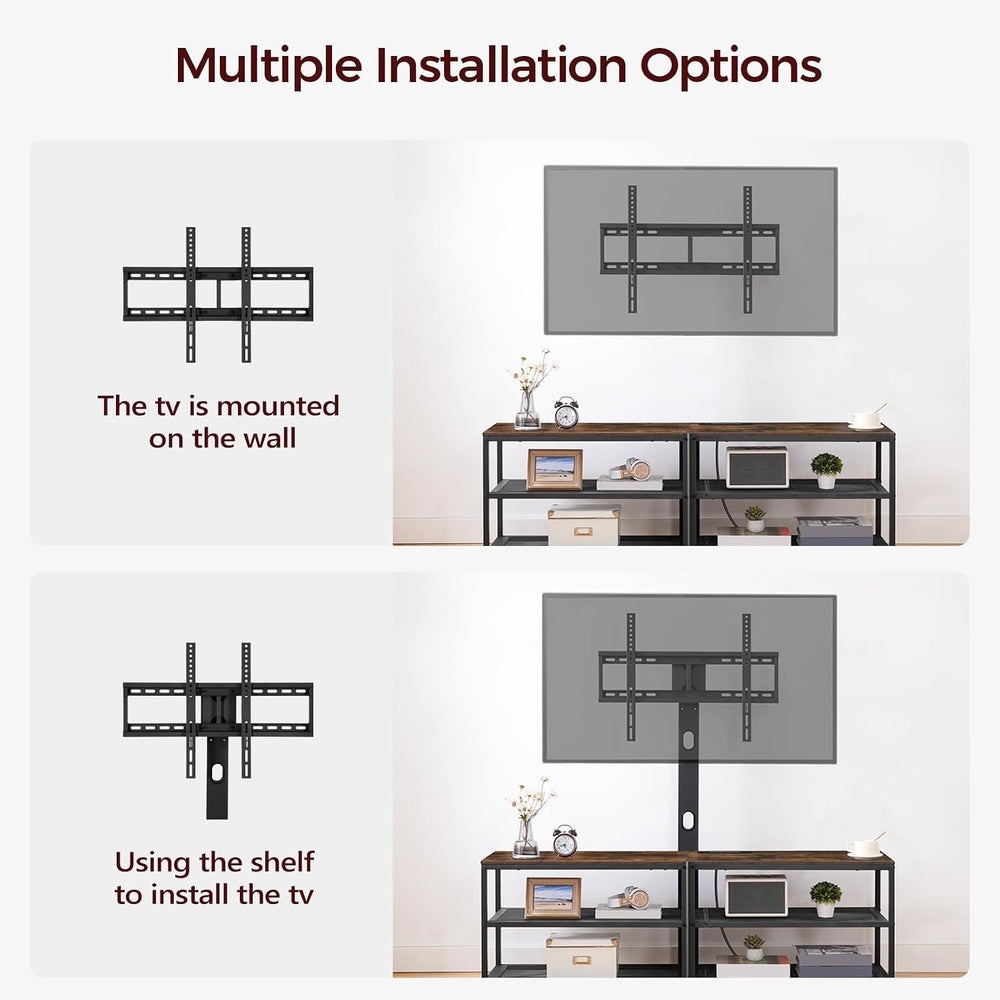 MAHANCRIS 59" TV Stand with Mount and 4 Power Outlets, Entertainment Cen...