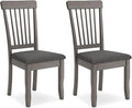 Signature Design by Ashley Shullden Modern Upholstered Dining Chair with Cushion, Set of 2, Gray