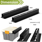 Heavy Duty Ceiling Storage Rack,Overhead Garage Storage Rack,Powder Coated Tote Storage Racks for Garages, Sheds, Storerooms (6 PCS, for 5 Bins)