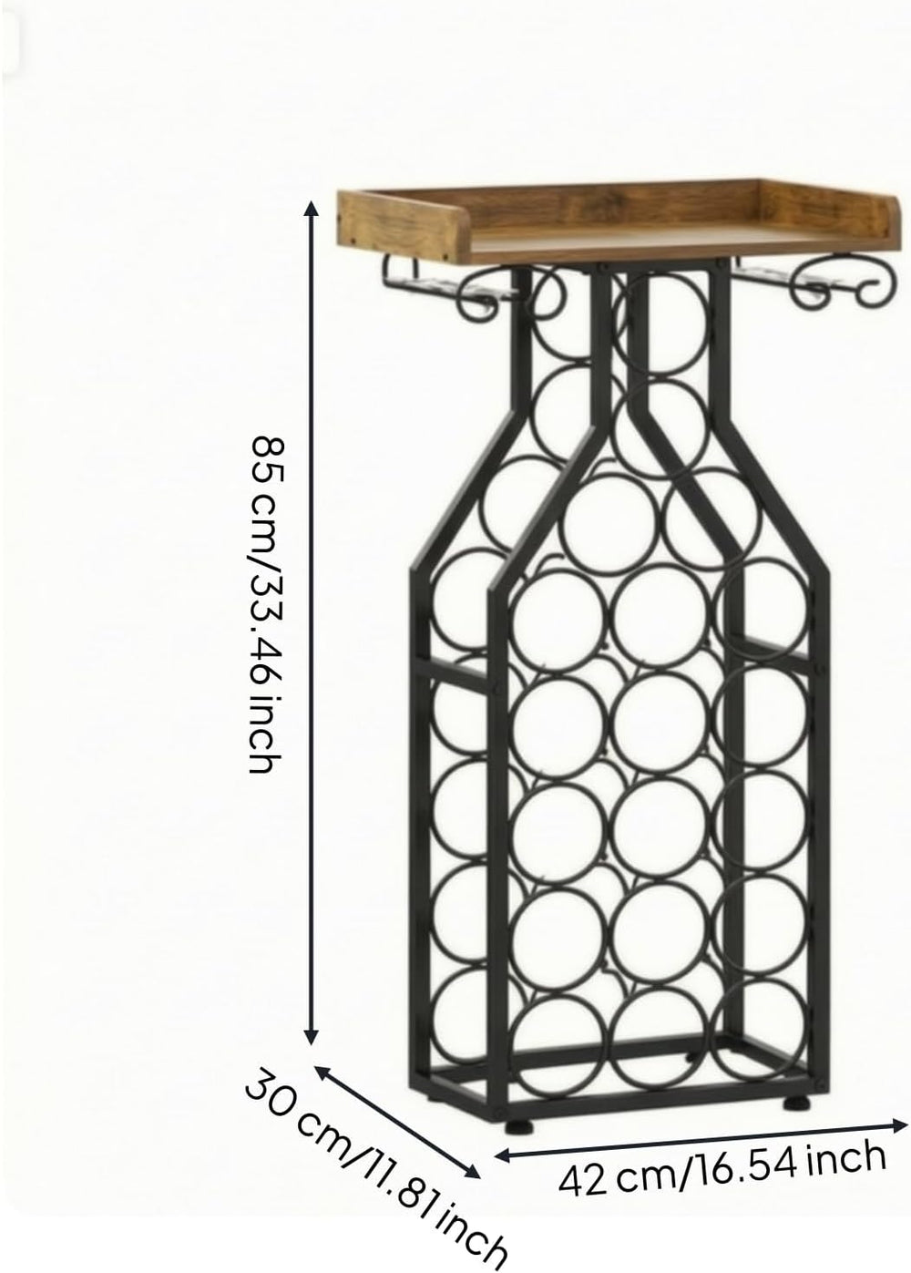 predolo Freestanding Beverage Shelf | Industrial, Space-Saving, beverage Disp...