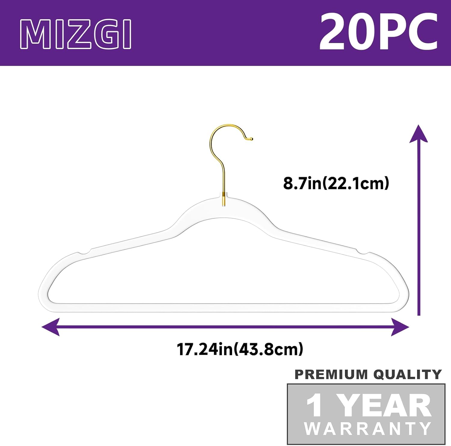 Premium Clear Invisible Acrylic Hangers, 20 Pack Ultra Slim & Space Saving Suit Hangers for Coats, Pants & Dress Clothes