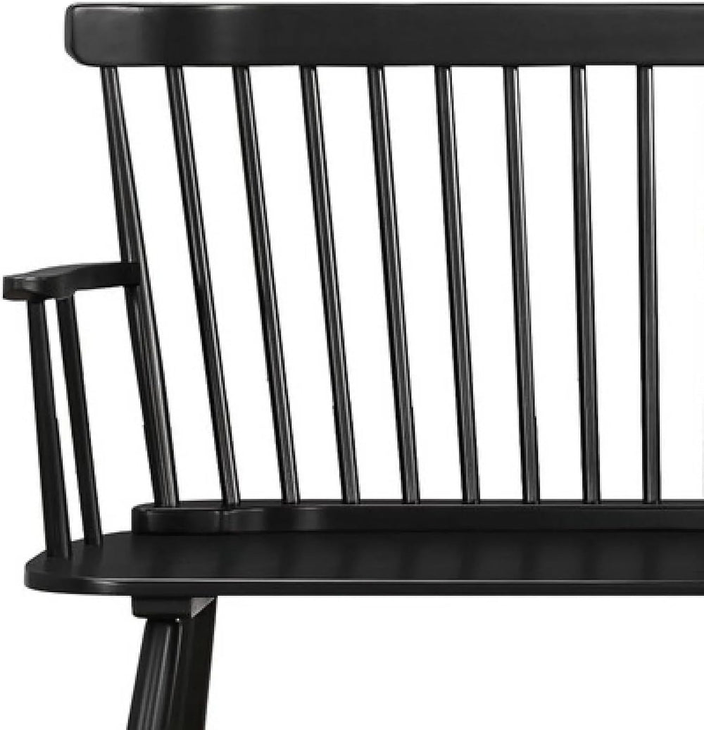 CARTESIAN Solid Wood Spindle Back Farmhouse Entryway Bench, 48x19x36 Inches (...