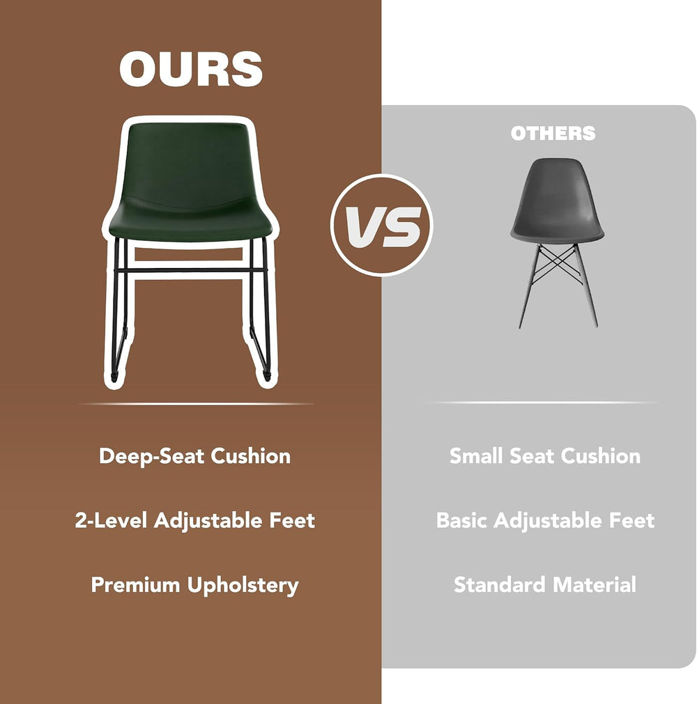 LSSBOUGHT Dining Chairs, Mid-Century Modern Dining Room Chair Kitchen Chairs,...