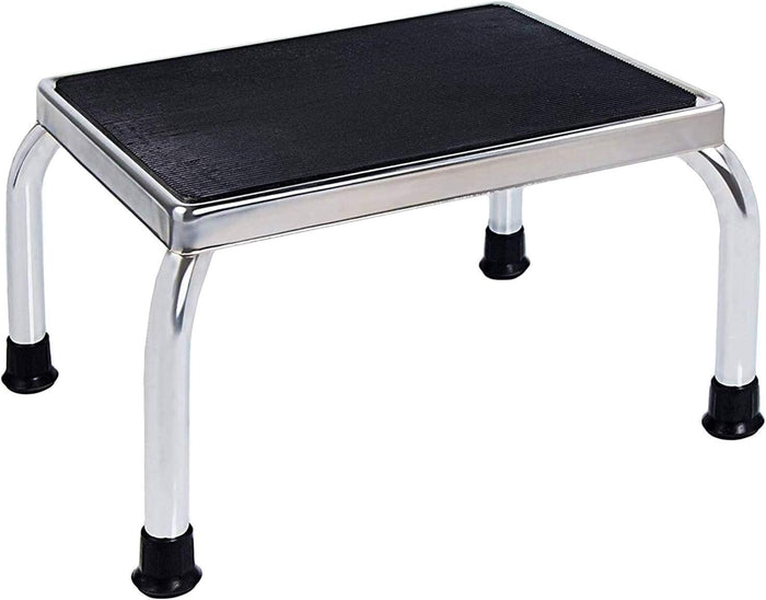 Vaunn Medical RV Foot Step Stool 350lbs Heavy-Duty Welded Steel Legs, Fully Welded Single Construction Frame, Anti-Skid Rubber Platform