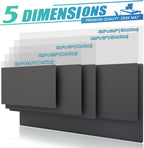 K KNODEL Small Office Leather Desk Mat, Mouse and Keyboard Pad, Computer and Laptop Mat, Desktop Protector and Cover, Writing Pad and Blotter (23.6"x13.8", Dark Gray)