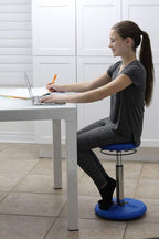 Kore Kids Adjustable Wobble Stool, Ages 6-11, 14-19in Tall, Purple | Flexible seating for classroom and home boosts focus, improves posture and channels energy; anti-tip base; Made in USA