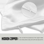 Silk Pillowcase for Hair and Skin,Soft,Breathable and Sliky 100% Silk Pillowcases King Set of 2,Both Sides Natural Mulberry Silk Pillow Cases with Hidden Zipper(King Size 20"X 36",2pcs)