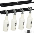 2 Pcs Spray Bottle Holder Wall Mounted Spray Bottle Storage Rack with Hardware Hanger Organizer,Holds up to 12 Sprayers (16 Oz) for Mobile Garage Home Organizer