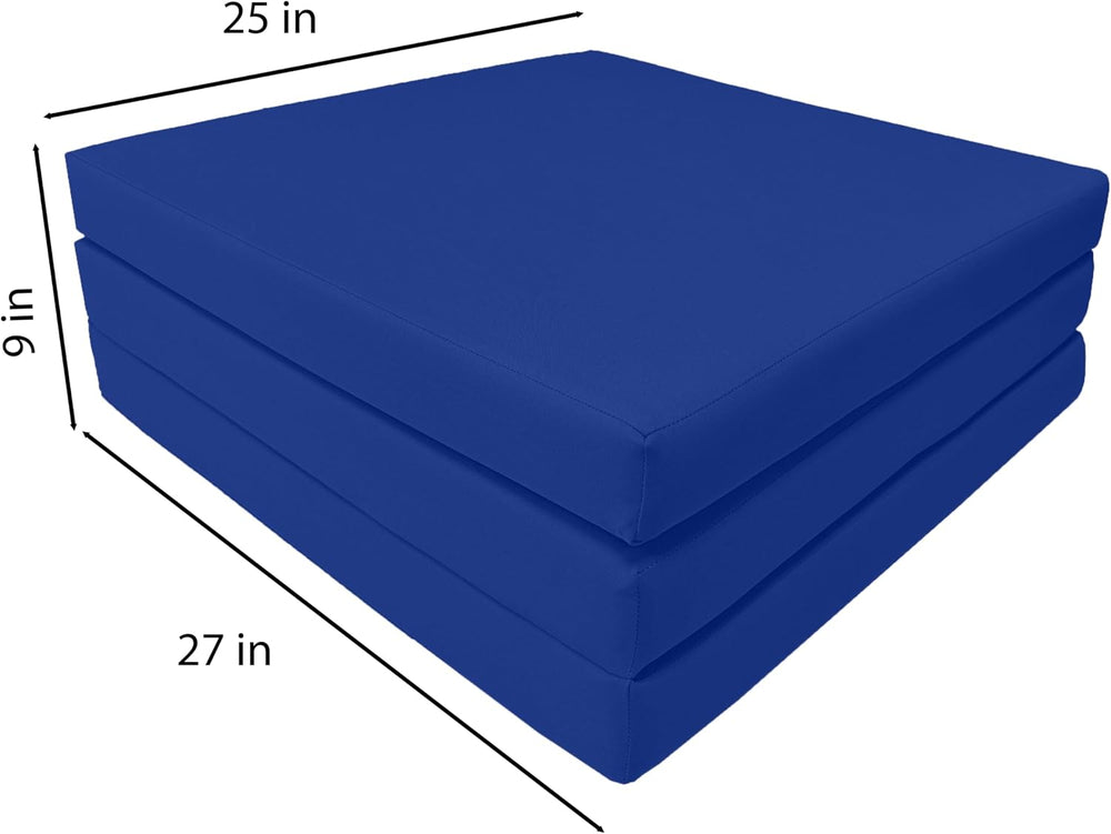 D&D Futon Furniture Trifold Foam Beds, Floor Tri-Fold Bed, Foldable Shiki...